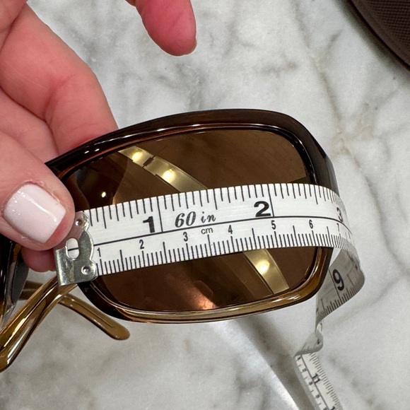 Maui Jim Palms Super Thin Glass Chocolate Polarized Wrap Sunglasses with Case - Picture 15 of 16